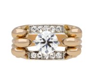 Diamond cocktail ring, French, circa 1940. Hatton Garden