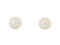 Natural pearl stud earrings hatton garden