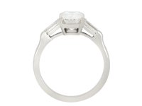 Golconda type IIa diamond flanked solitaire ring hatton garden