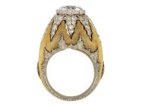 Buccellati diamond cluster ring, Italian hatton garden