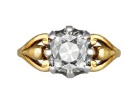 Victorian old mine diamond solitaire ring, circa 1900 hatton garden