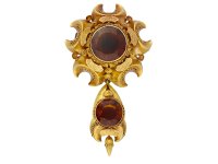 Victorian citrine and gold brooch berganza hatton garden