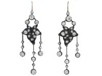 Old mine diamond girandole earrings berganza hatton garden