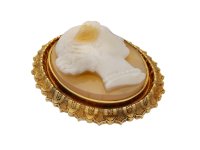 Victorian hardstone cameo brooch berganza hatton garden