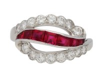  Oscar Heyman ruby diamond ring berganza hatton garden