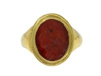 Ancient Roman cornelian intaglio of Apollo hatton garden