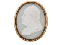Early hardstone cameo ring. berganza hatton garden