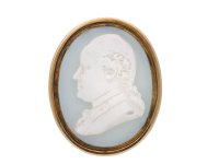 Early hardstone cameo ring of King George III. Hatton garden