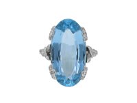 Aquamarine and diamond ring berganza hatton garden