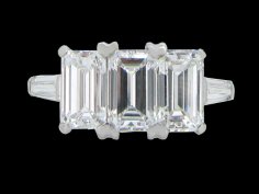 Emerald cut diamonds