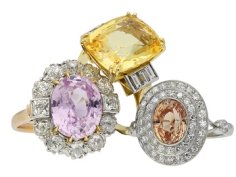 Spring colours captured in fancy coloured sapphires
