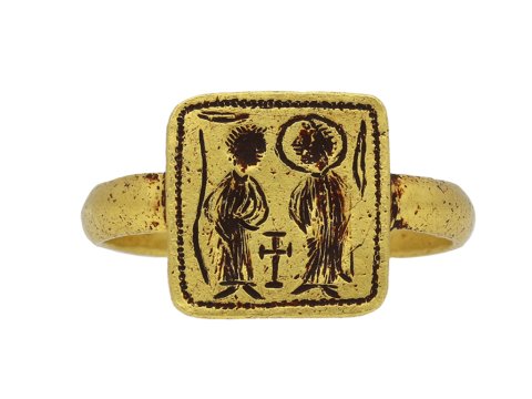 Byzantine betrothal ring 7th 8th century berganza hatton garden