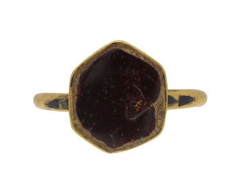 Byzantine garnet and enamel ring hatton garden