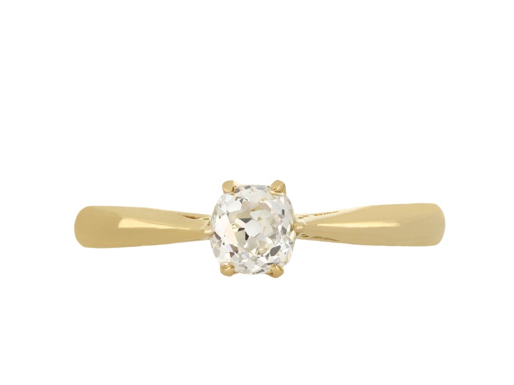 Old mine diamond solitaire ring, circa 1905 hatton garden