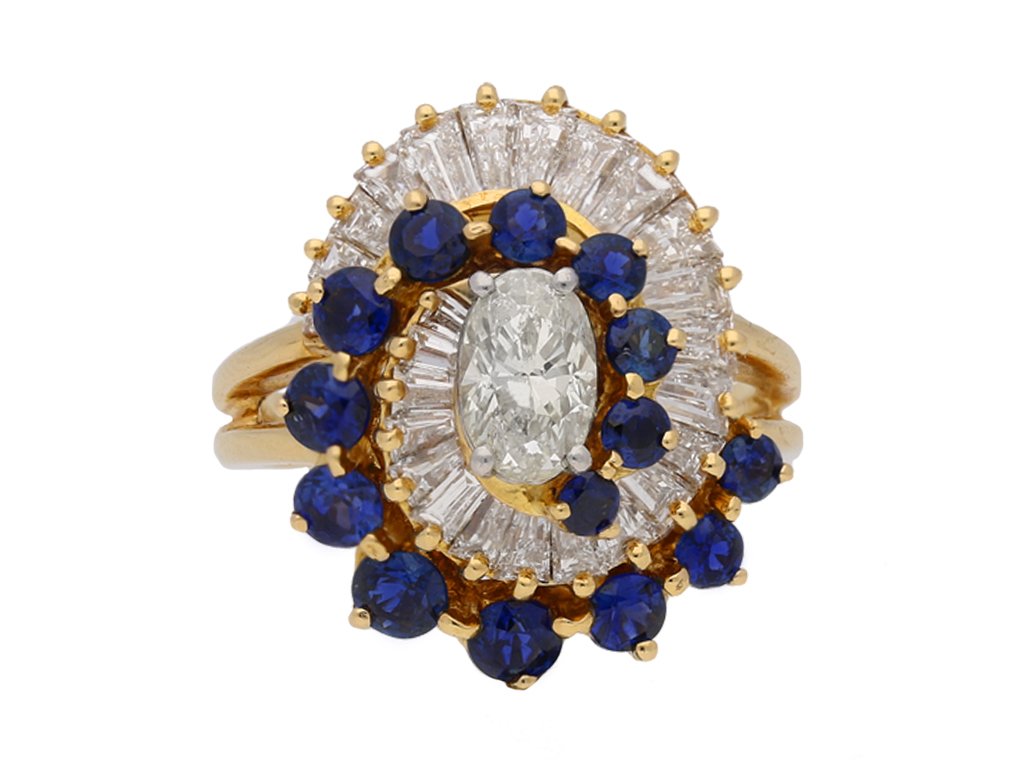 Oscar Heyman diamond sapphire ring hatton garden berganza