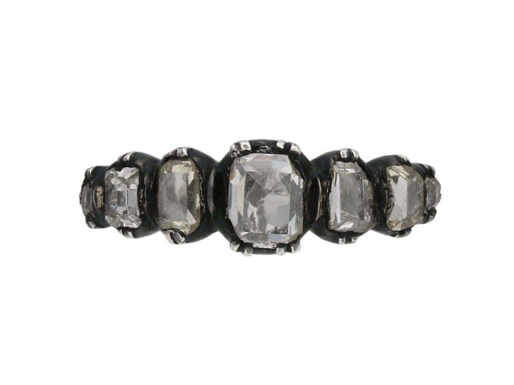 Georgian seven stone diamond ring berganza hatton garden