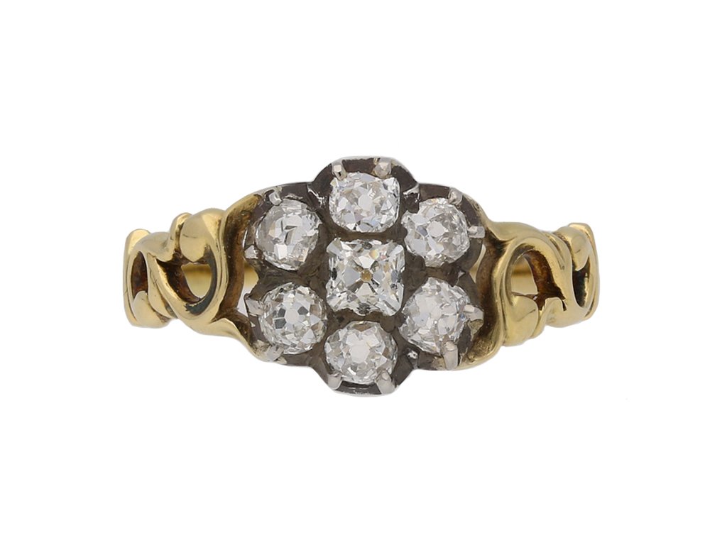 antique diamond cluster ring berganza hatton garden
