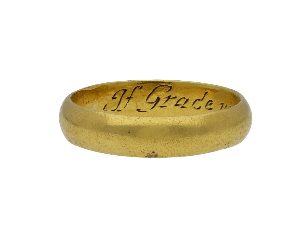 Gold posy ring If Grace unite love will be right hatton garden