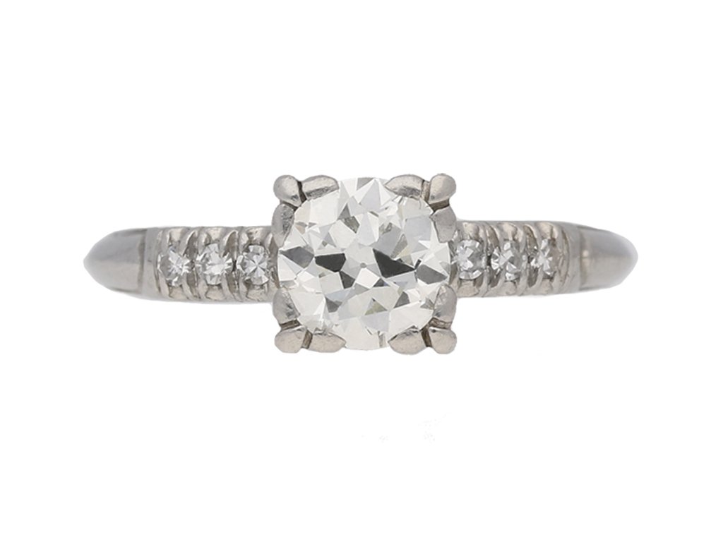 vintage diamond engagementl ring berganza hatton garden