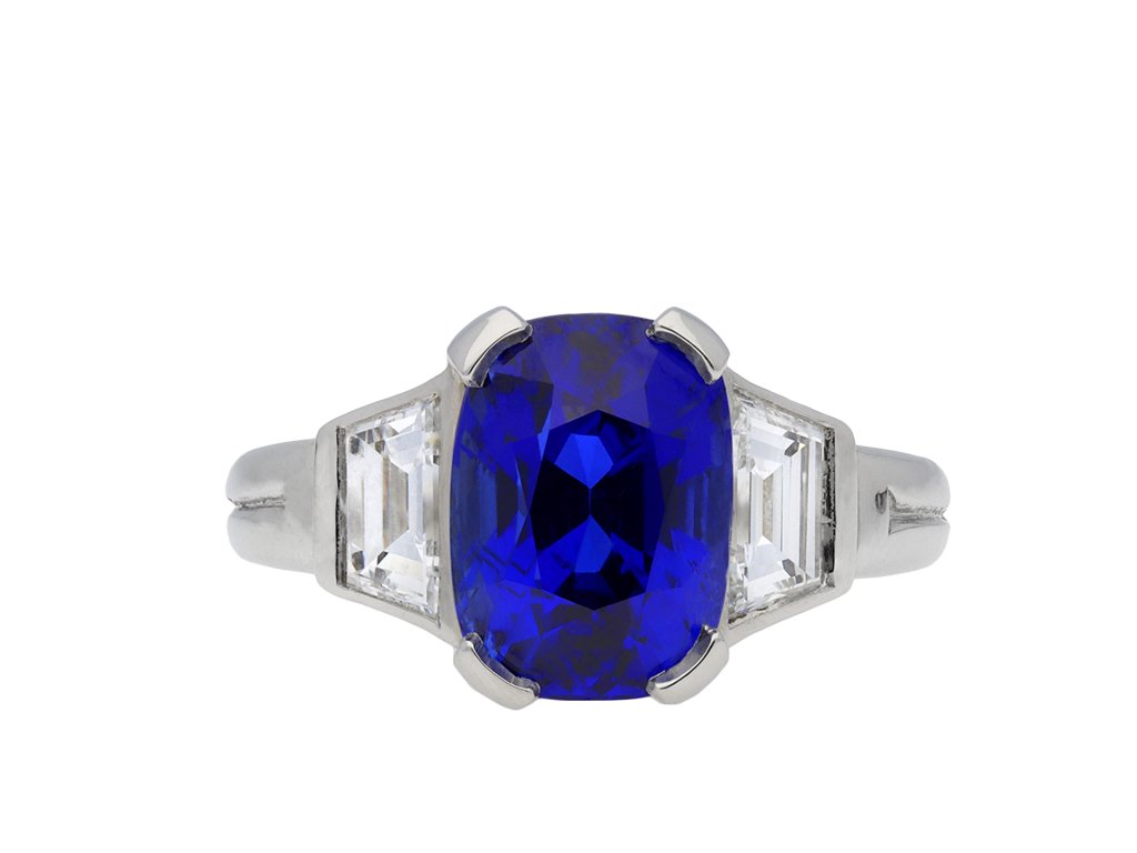 Burmese sapphire and diamond ring hatton garden