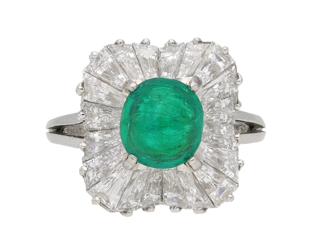 J. E. Caldwell emerald diamond ring berganza hatton garden