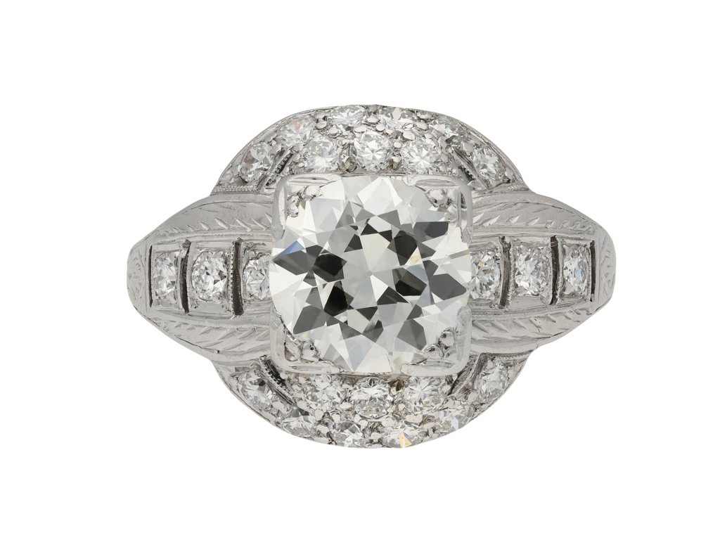 Old cut diamond cluster ring berganza hatton garden