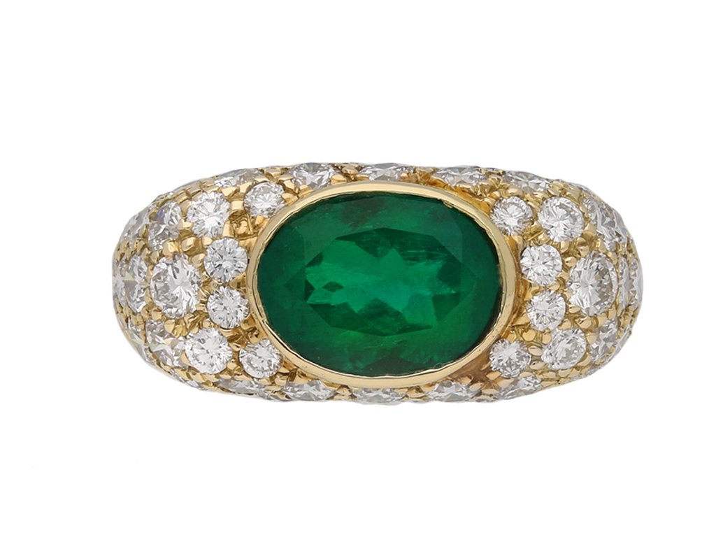 Oscar Heyman Brothers emerald diamond ring berganza hatton garden