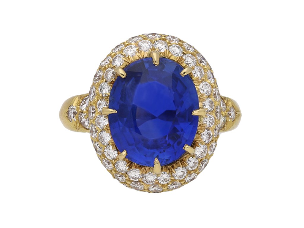 Van Cleef & Arpels Burmese sapphire ring berganza hatton garden