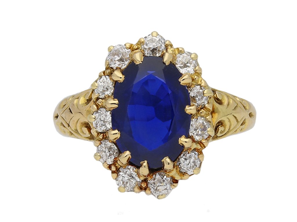 Burmese sapphire diamond ring Joseph Harris berganza hatton garden