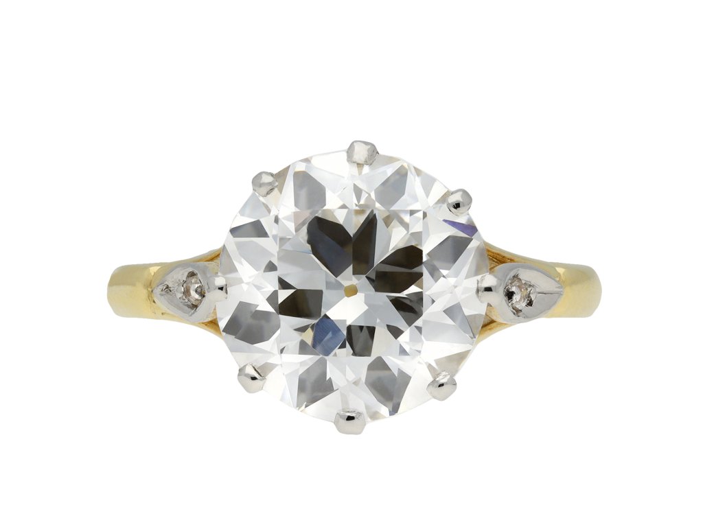 Edwardian solitaire diamond ring hatton garden
