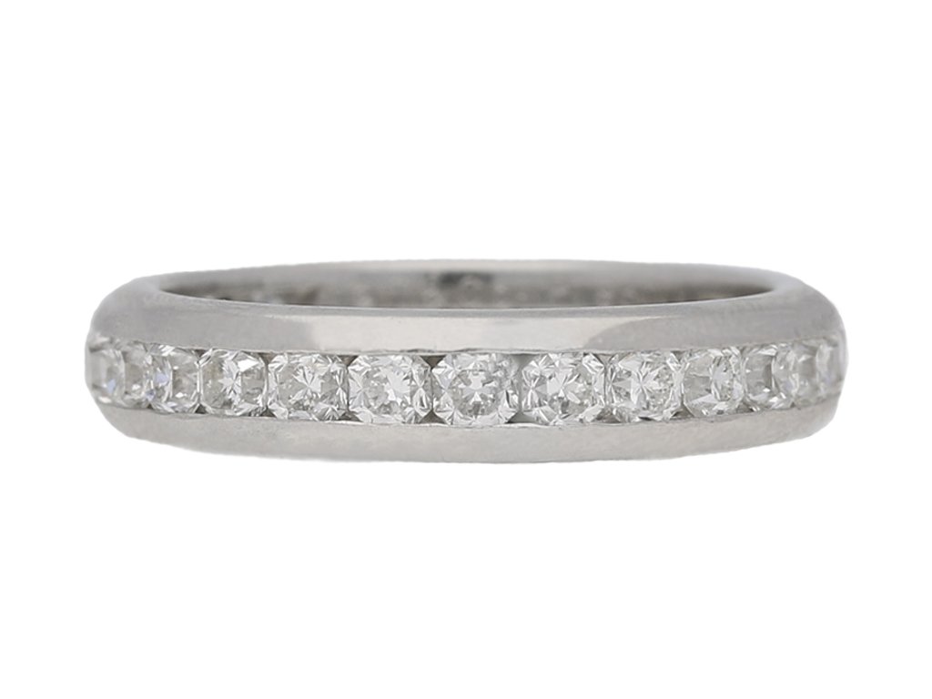 front view Tiffany Lucida diamond eternity ring, circa 2003.