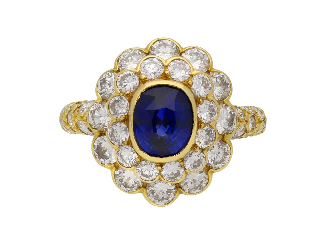 Mauboussin Ceylon sapphire diamond ring hatton garden berganza