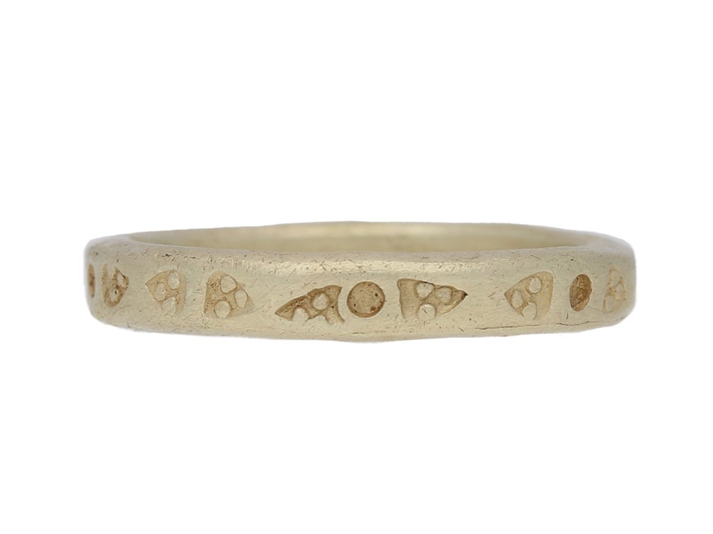  Viking gold band ring, circa 9th 11th century AD. berganza hatton garden
