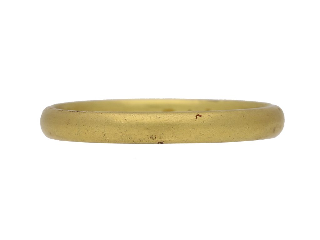 Posy ring 'Let love abide till death divide', circa 1750. berganza hatton garden