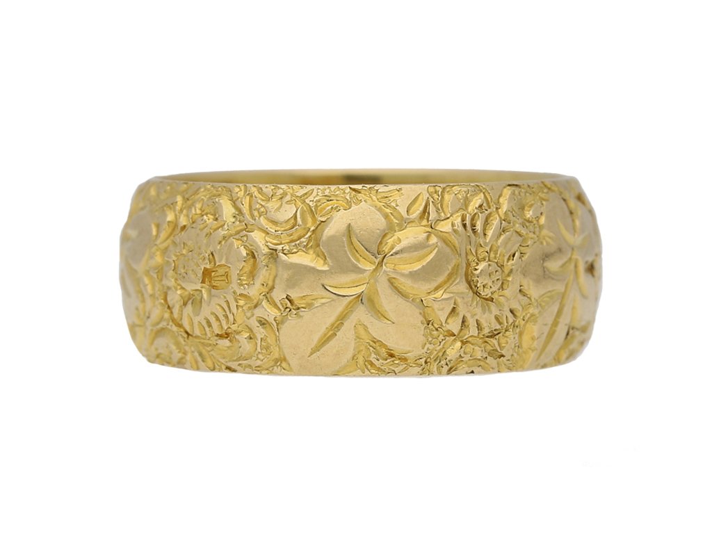  Victorian carved wedding ring berganza hatton garden