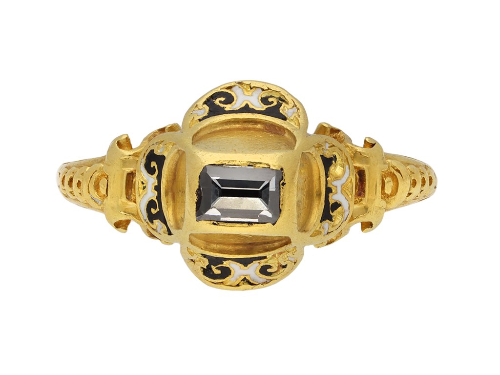 Tudor table cut diamond ring, circa 1485 1603. Hatton Garden