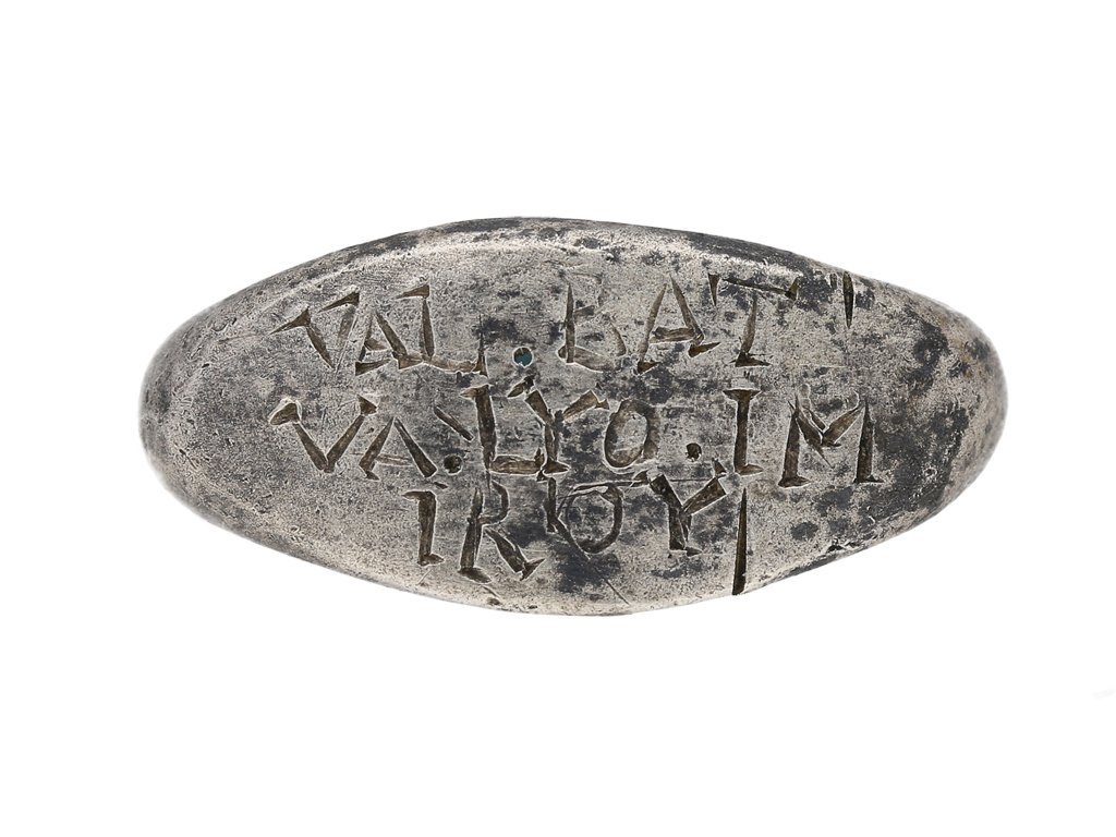 Ancient Roman inscribed silver ring berganza hatton garden