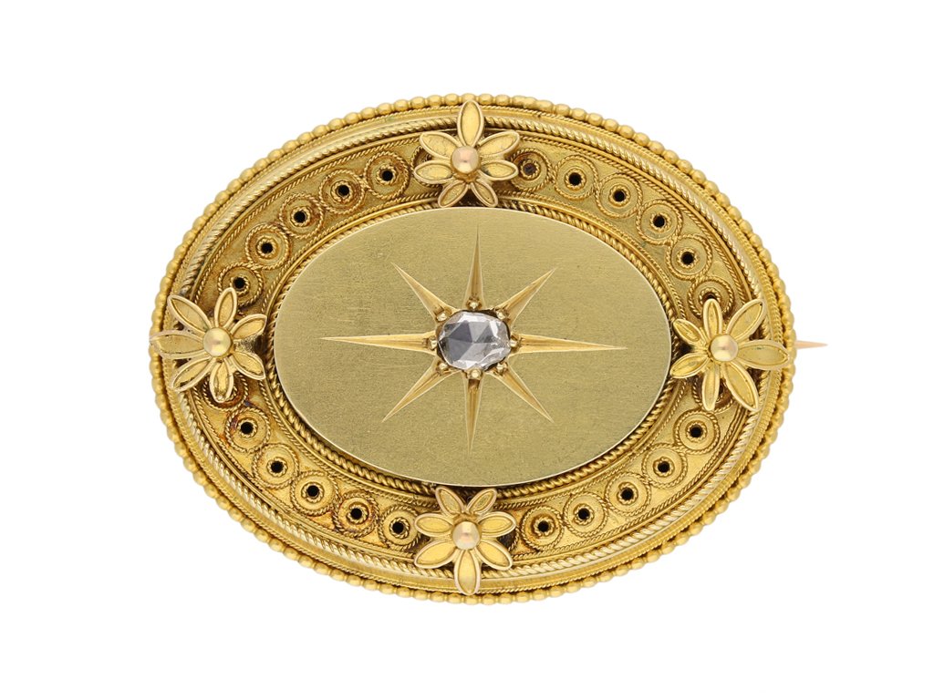  antique Victorian diamond brooch berganza hatton garden