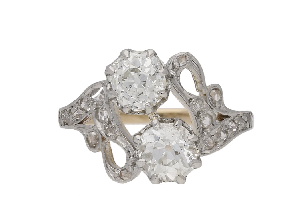  antique diamond crossover ring berganza hatton garden