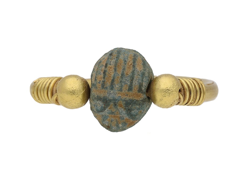 Egyptian scarab swivel ring berganza hatton garden