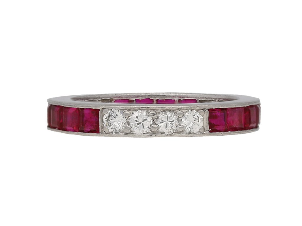 art deco ruby diamond ring berganza hatton garden