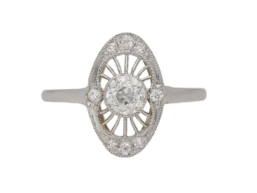 antique diamond cluster ring berganza hatton garden