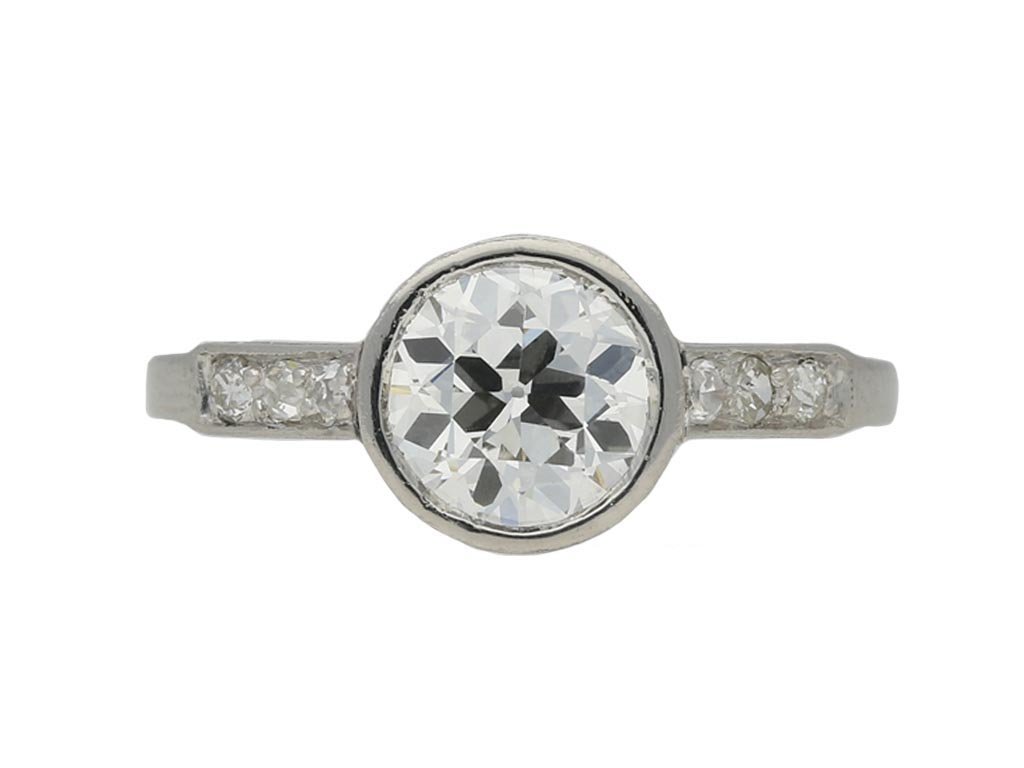  antique diamond engagement ring hatton garden berganza
