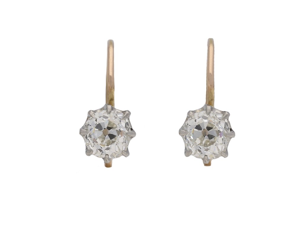 Old mine diamond earrings berganza hatton garden