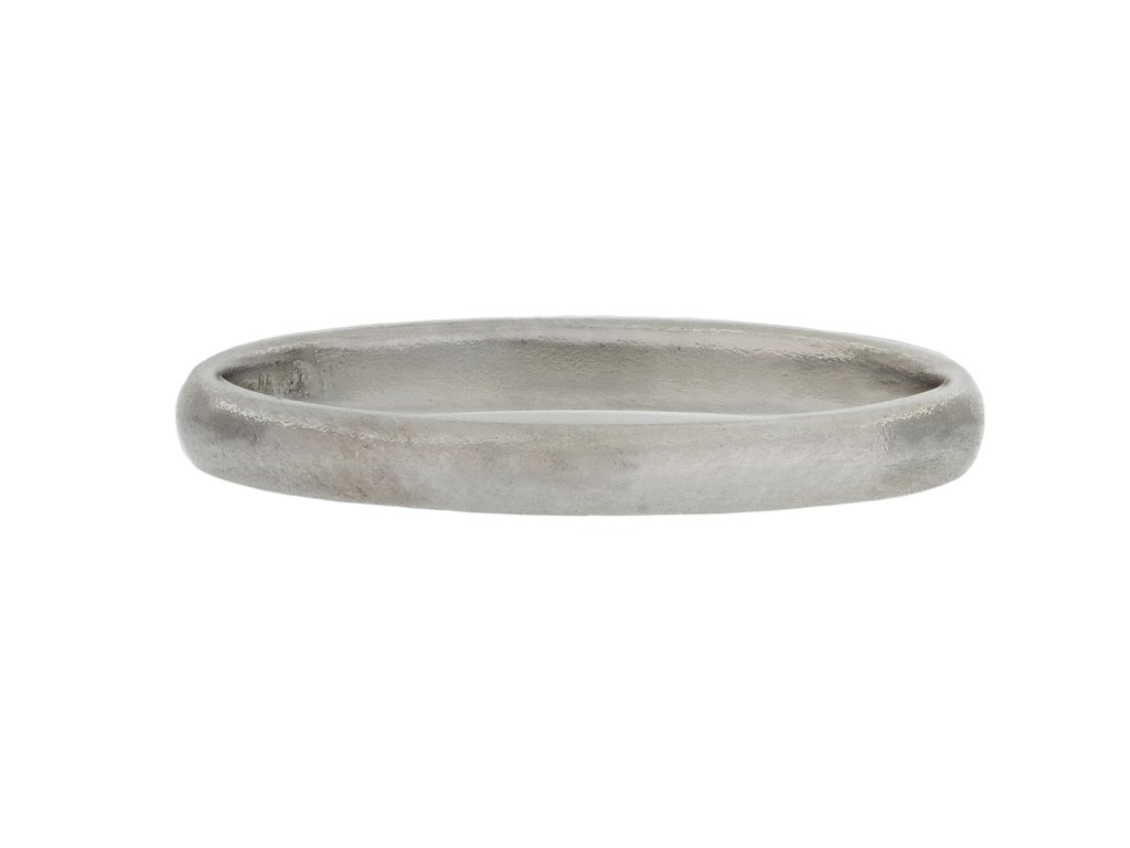 Platinum wedding ring, circa 1930.