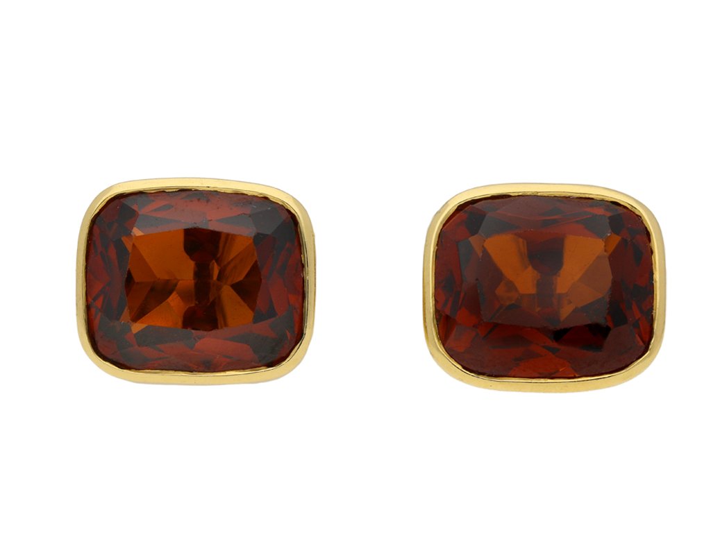 Vintage Bulgari citrine cufflinks berganza hatton garden