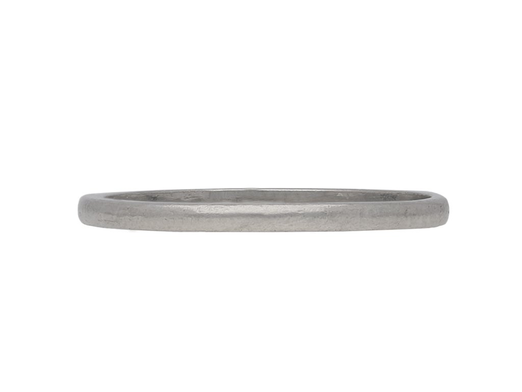 Vintage platinum wedding band berganza hatton garden