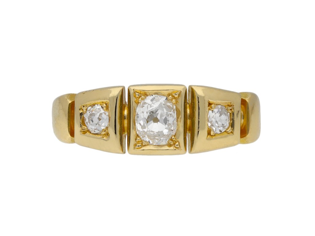 Victorian three stone diamond ring berganza hatton garden