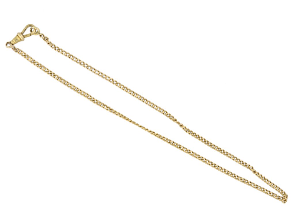 Antique 18 carat yellow gold chain berganza hatton garden