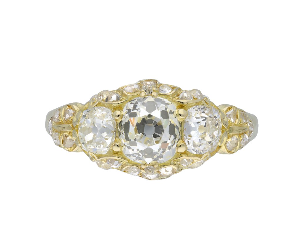 Victorian three stone diamond ring hatton garden